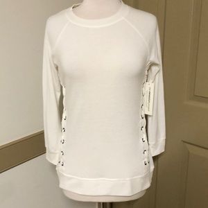 Super soft Lightweight side lace sweatshirt small
